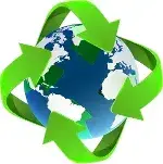 Símbolo de produto reciclável
