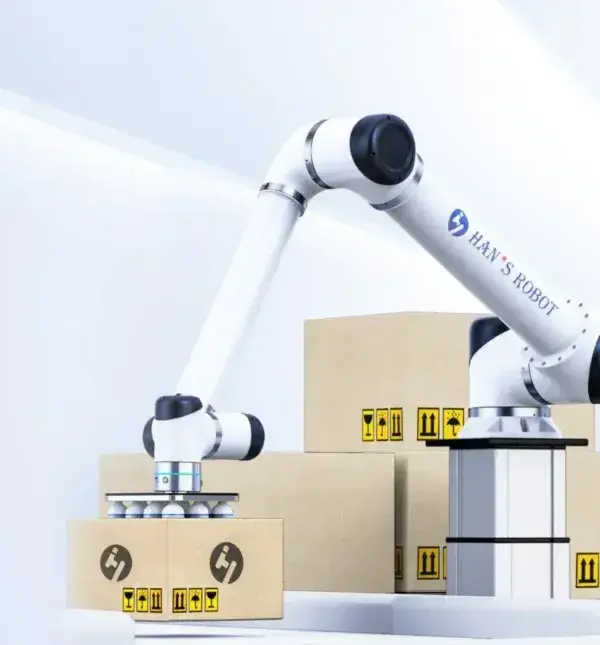 fábrica de robôs colaborativos Imagem