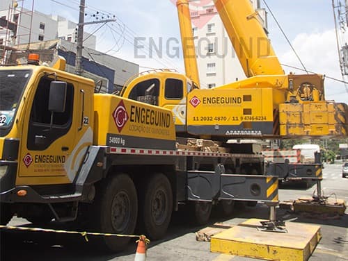 Locaço de guindaste Vale do Paraíba - Aluguel