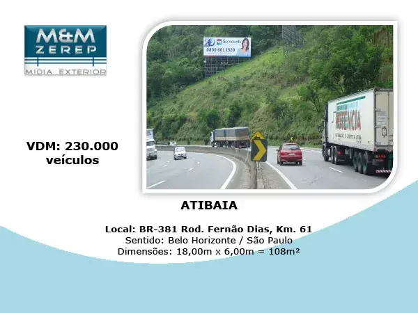 Painel na Fernão Dias Outdoor na Fernão Dias Imagem