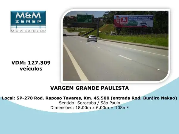 Painel Outdoor na Raposo Tavares