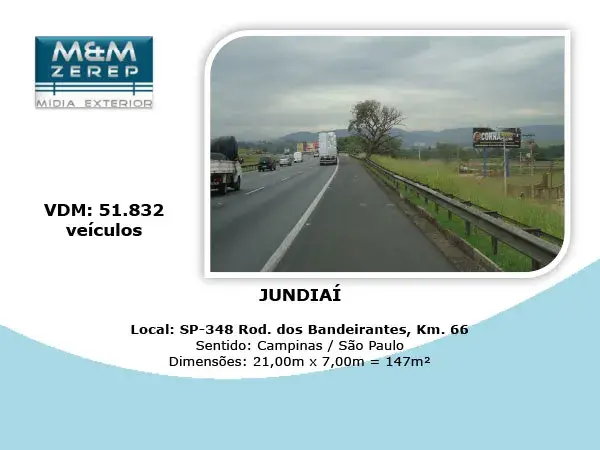 Painel Rodoviario (Front Light) SP-348 Rodovia dos Bandeirantes