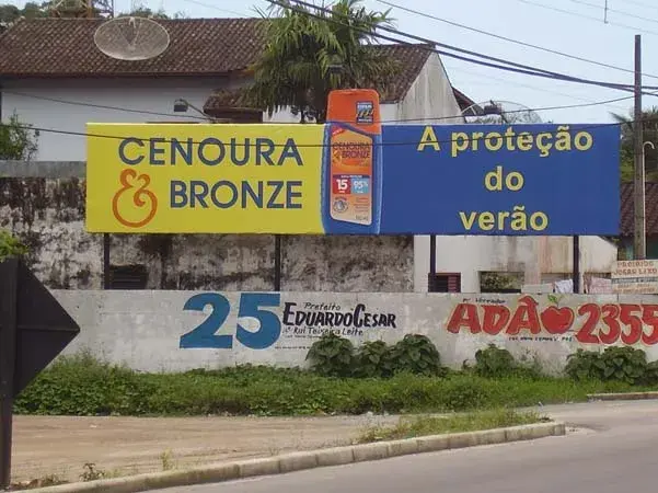 Painel Rodoviário e Front Light Rodovia Oswaldo Cruz SP-125 Imagem