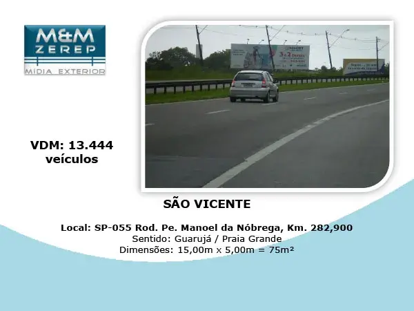 Painel Rodoviario (Front Light) SP-055 Rodovia Padre Manoel da Nóbrega