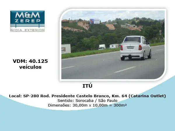 Painel Rodoviario (Front Light) SP-280 Rodovia Presidente Castelo Branco