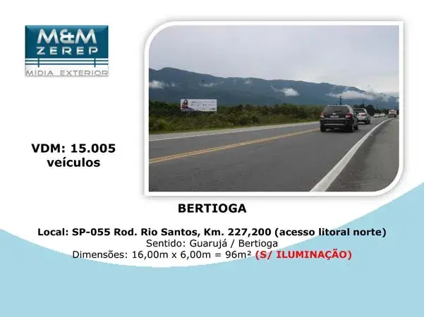 Painel Rodoviario (Front Light) SP-055 Rodovia Rio Santos