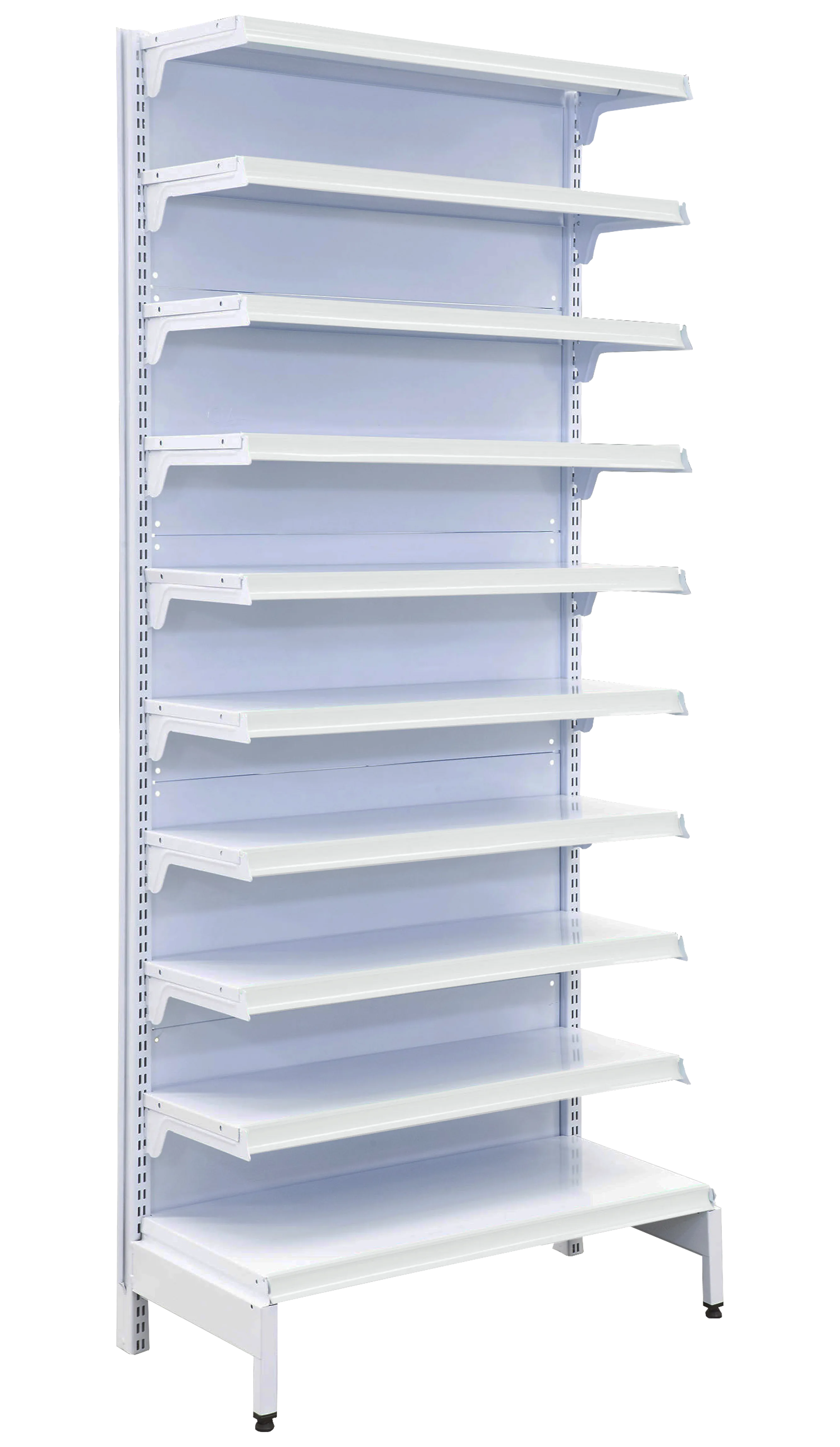 Gôndola Farmácia Parede Branca Lisa