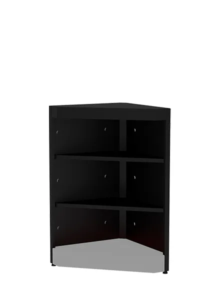 Balcão de Canto com Prateleiras Internas