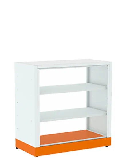 Balcão Comercial Aberto com Base Laranja
