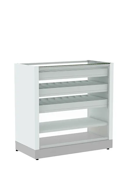 Balcão para Encartelados com Prateleiras Inclinadas