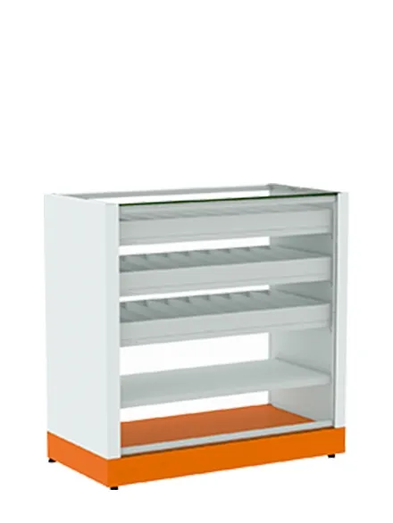 Balcão para Encartelados com Base Laranja