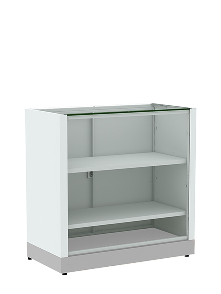 Balcão com Portas e Base Cinza