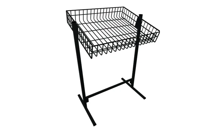 Banca de Oferta com Cesto Simples Preto