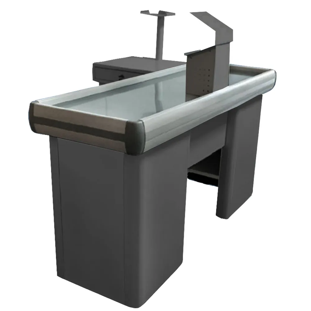 Checkout com Acúmulo de Compras Compacto Cinza Comercial