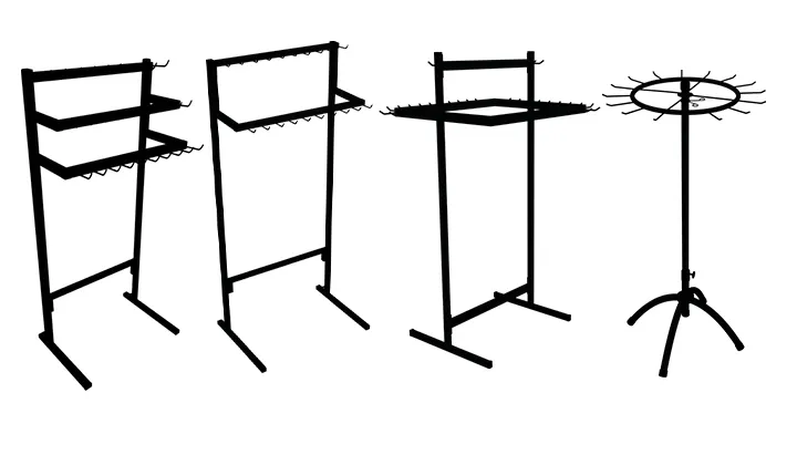 Cinteiro Expositor de Chão com Ganchos