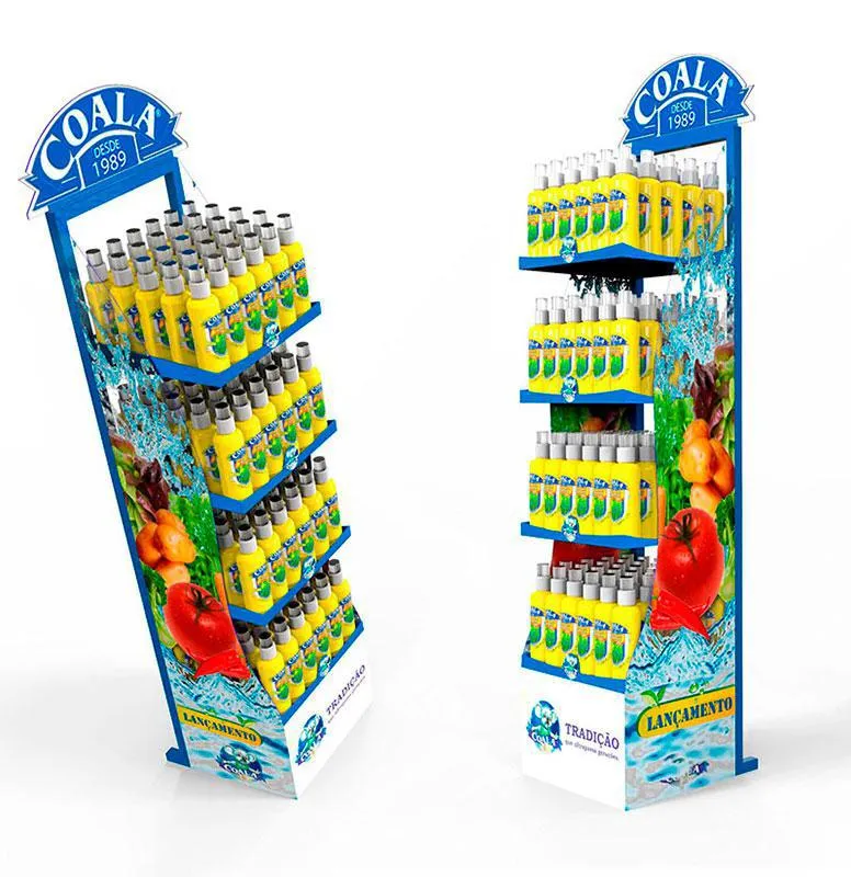 Display Expositor de Chão para Bebidas Promocionais