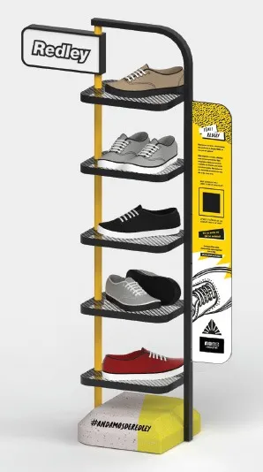 Display Expositor de Chão para Calçados
