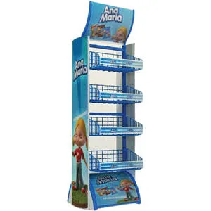 Display Expositor de Chão com Cestos Aramados