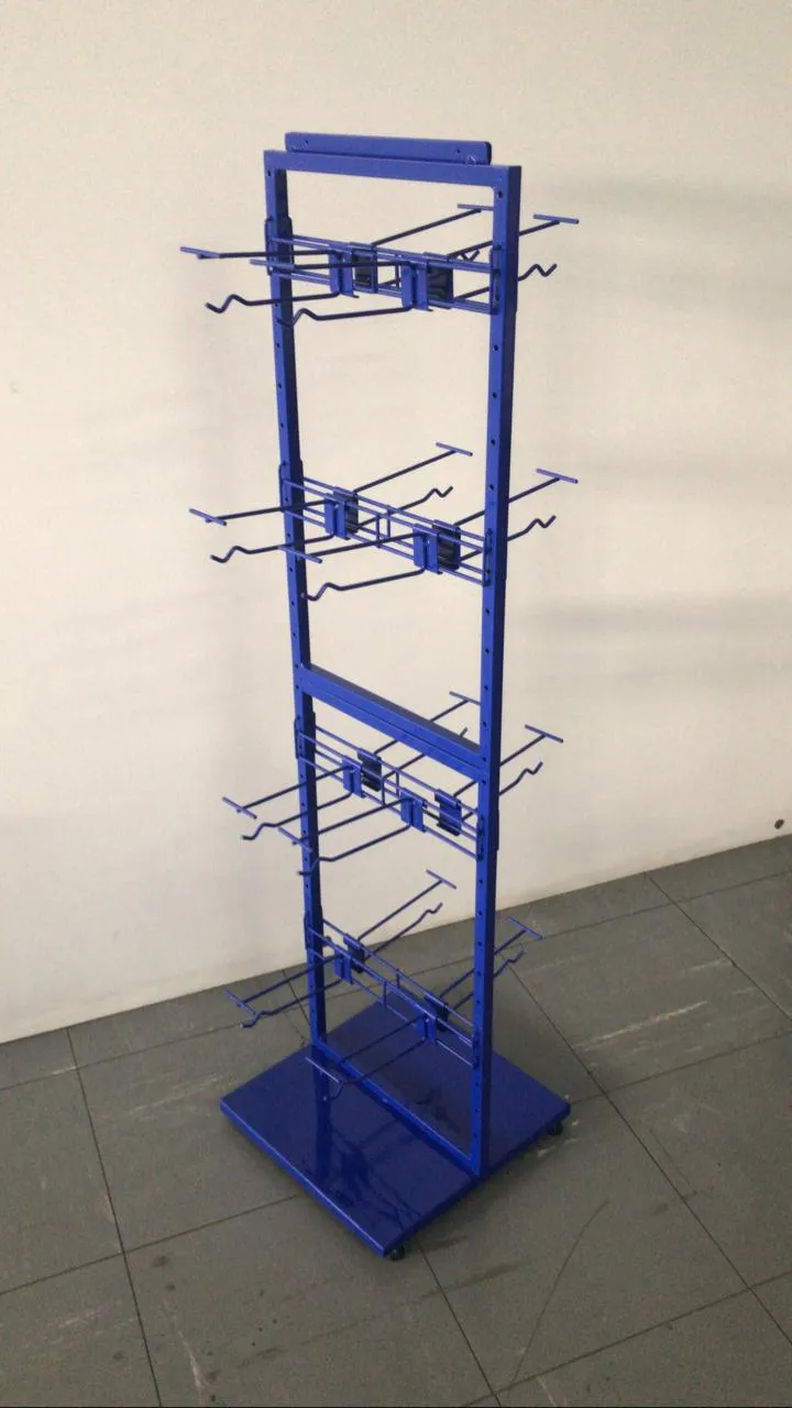 Display Expositor de Chão com Ganchos Ajustáveis