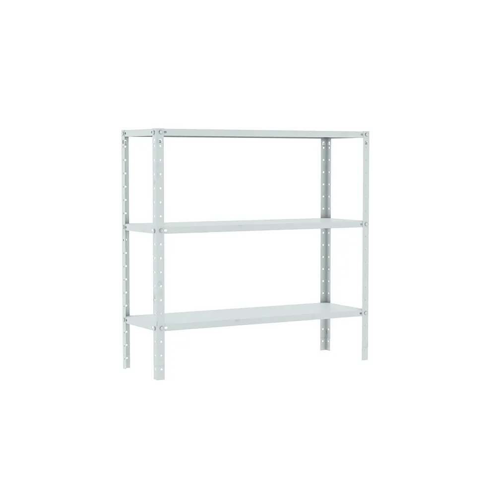 Estante Metálica Multiuso 3 Prateleiras Cinza Compacta