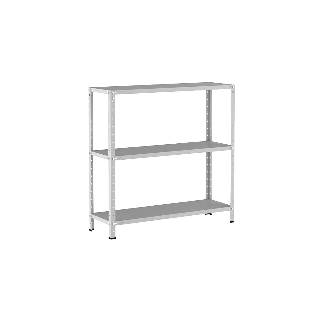 Estante Metálica Multiuso 3 Prateleiras Cinza Reforçada Média