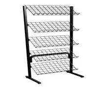 Expositor Aramado Inclinado com Suporte Lateral