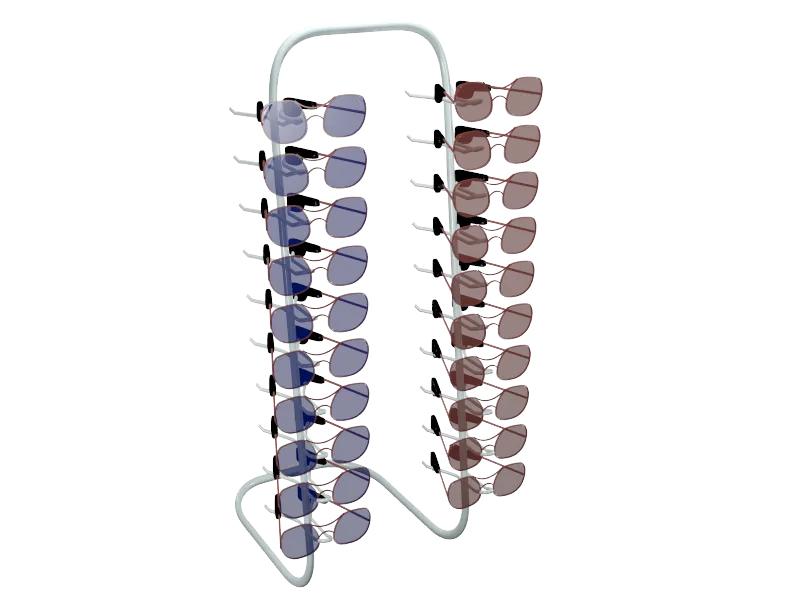 Expositores Oculos Piramide Duplo