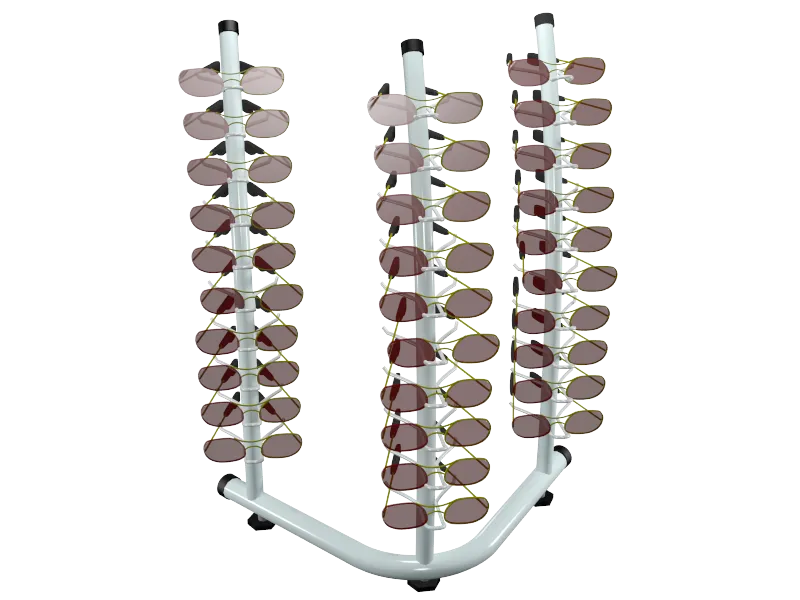 Expositores Oculos Piramide Tripla