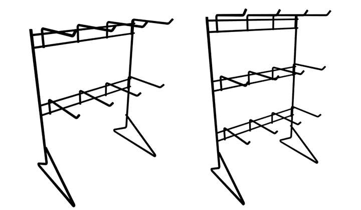 Gancheira de Chão com Duas Linhas