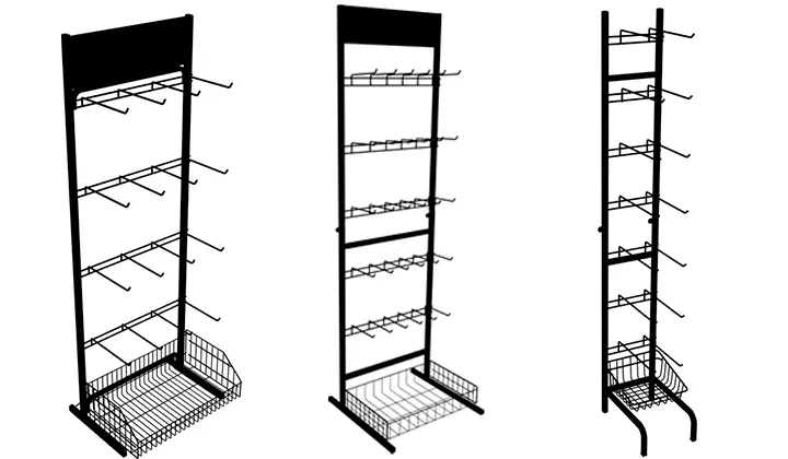Gancheira Expositora com Base Cesto