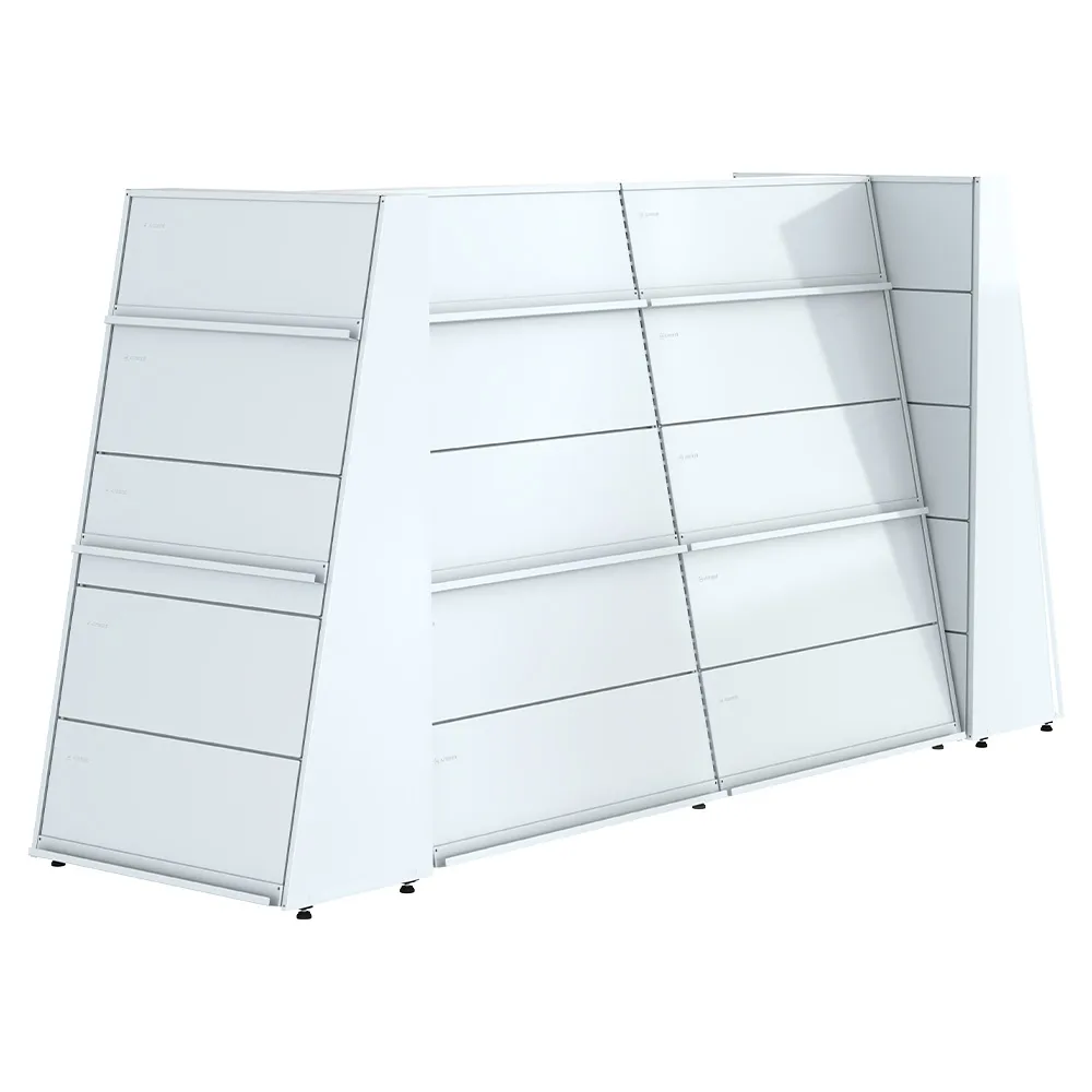 Gôndola de Piso Inclinada Modular Branca