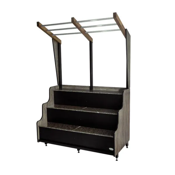 Expositor Hortifruti com Estrutura Superior para Pendurar