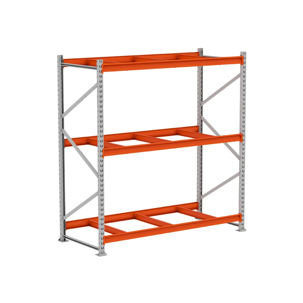 Mini Porta Pallet 500kg Cinza e Laranja sem Piso