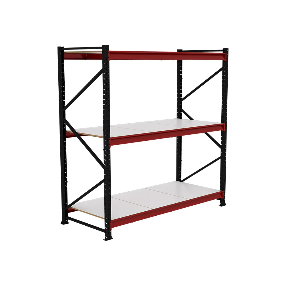 Mini Porta Pallet 500kg Preto e Vermelho 3 Níveis