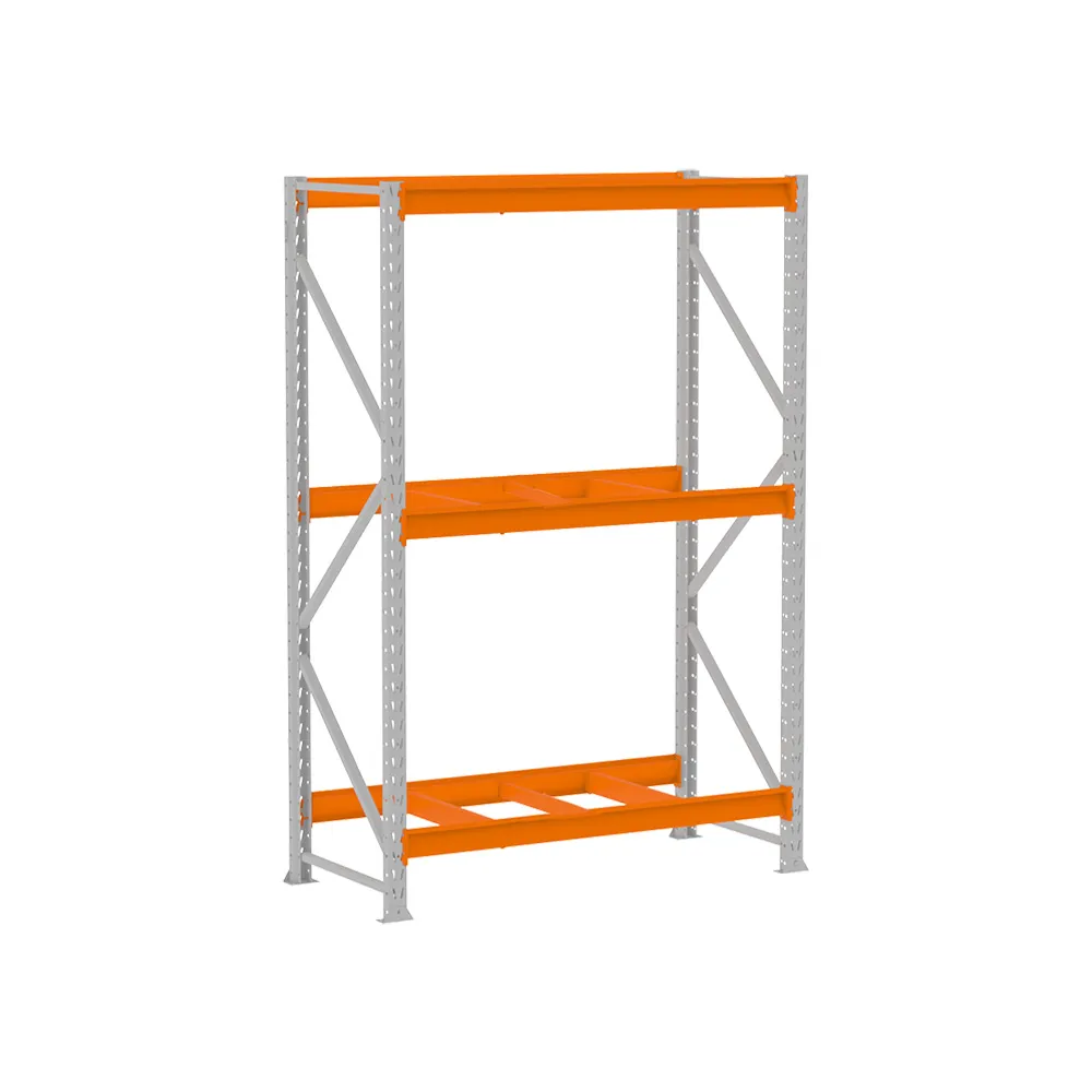 Mini Porta Pallet 500kg Cinza e Laranja Compacto