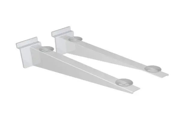 Suporte Plástico Branco com Ventosa para Painel Canaletado