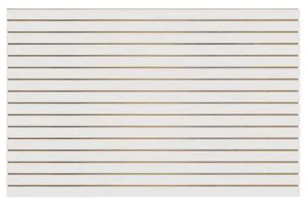 Painel Canaletado Branco com Frisos Horizontais