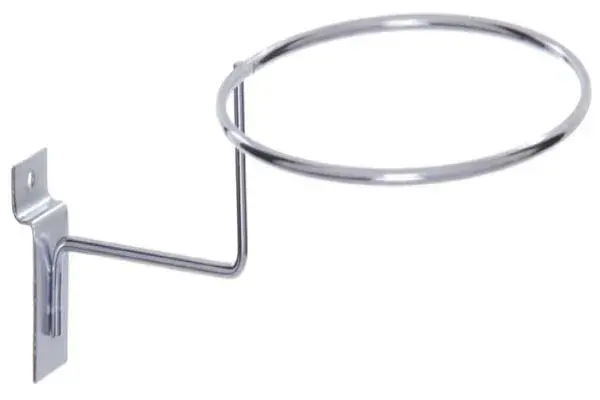 Suporte Circular Cromado para Painel Canaletado