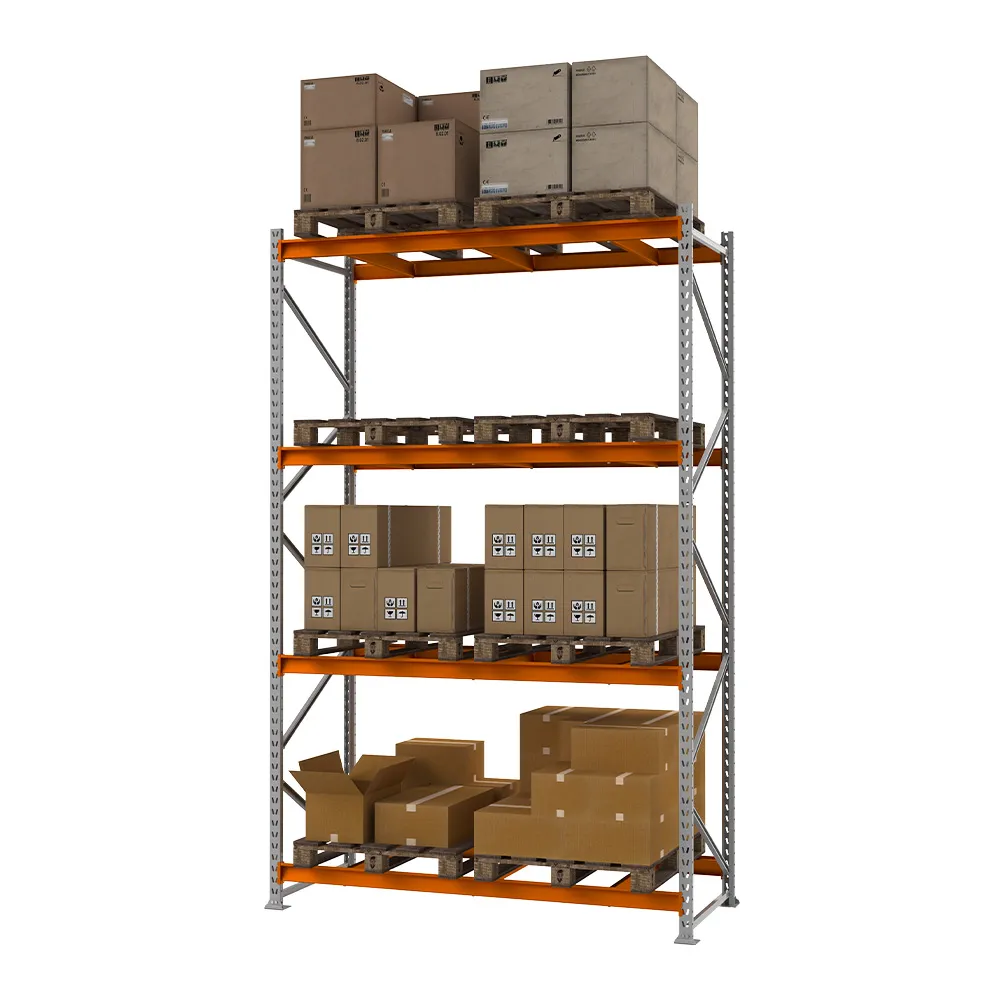 Gôndola Porta Palete Industrial 4 Níveis com Carga Pesada