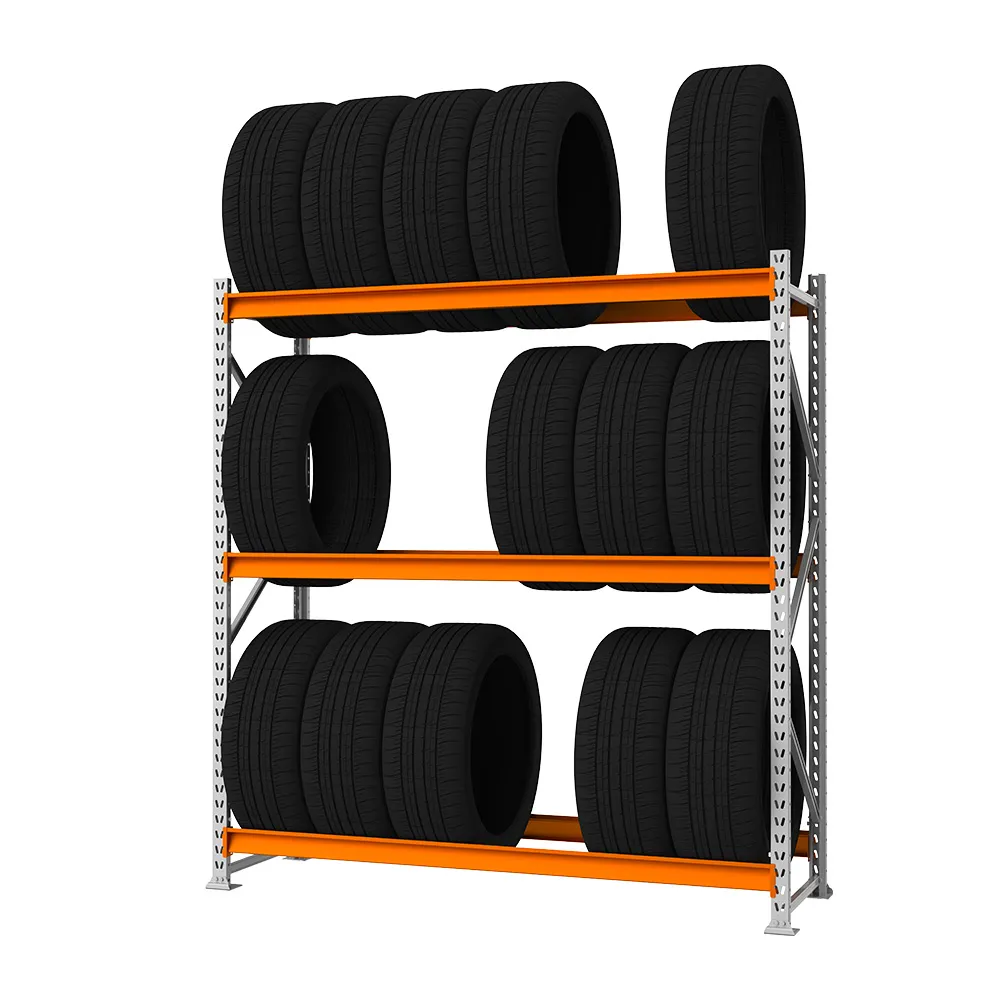 Gôndola Porta Palete para Pneus 3 Níveis Reforçada Alta Capacidade