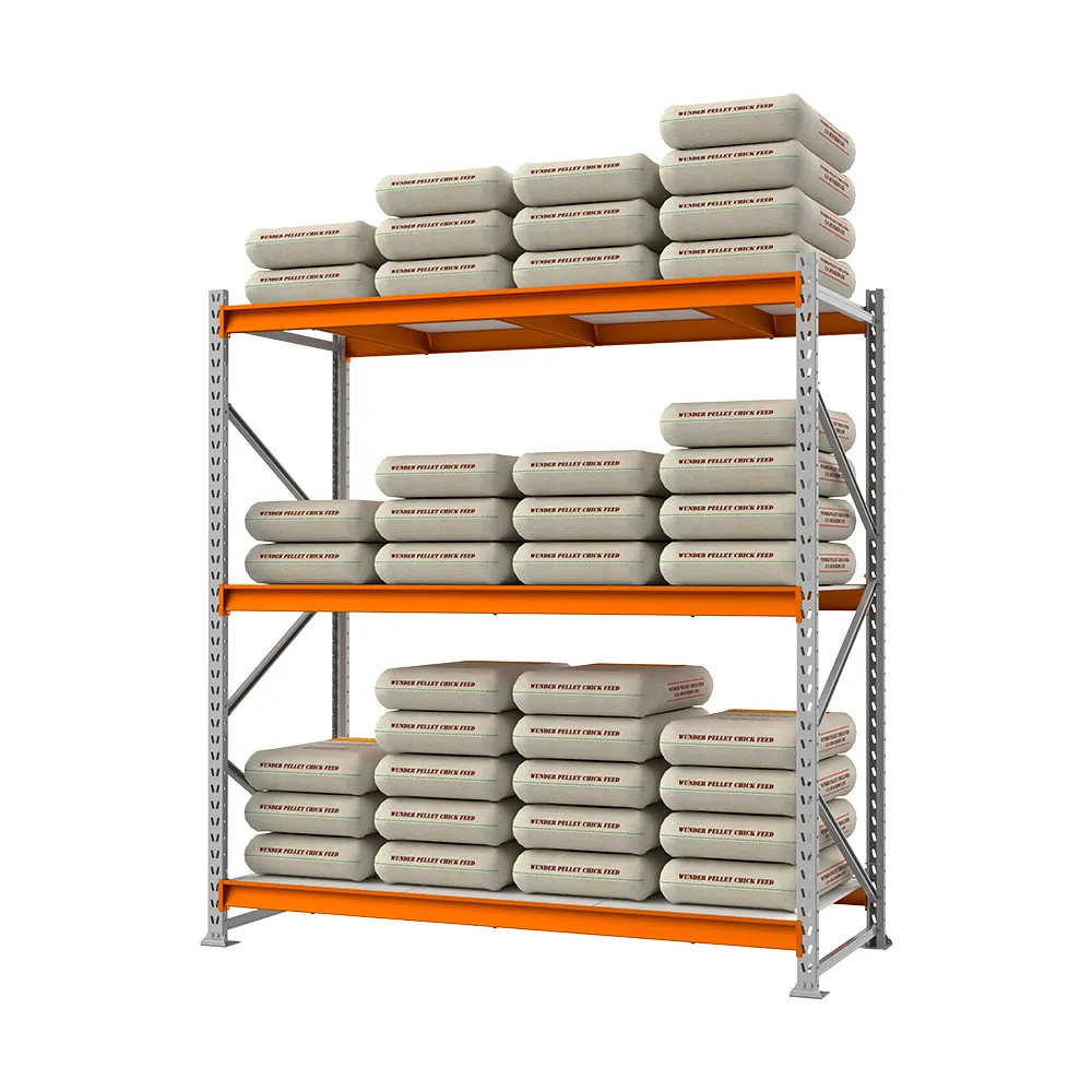 Gôndola Porta Palete para Sacarias 3 Níveis Reforçada Alta Resistência