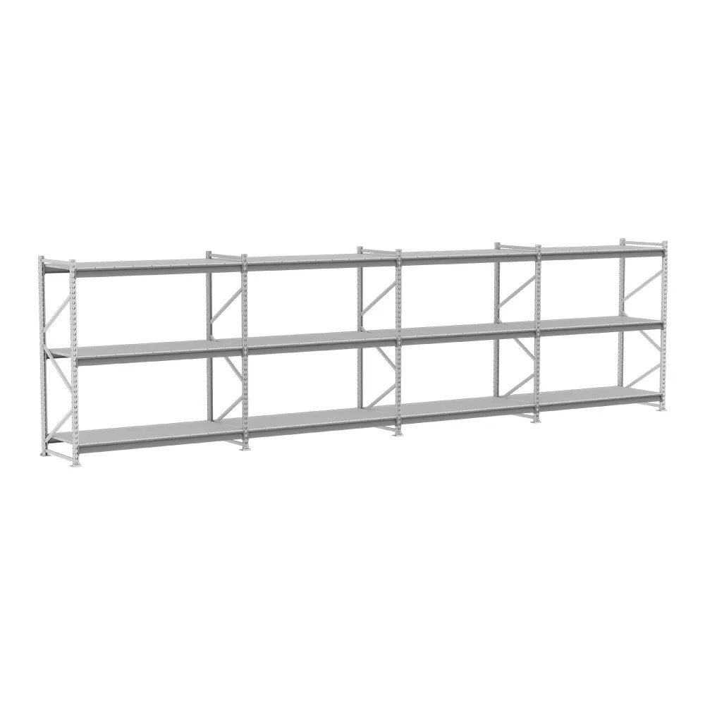 Porta Pallet Combo Metálico com Prateleiras Contínuas e Estrutura Reforçada