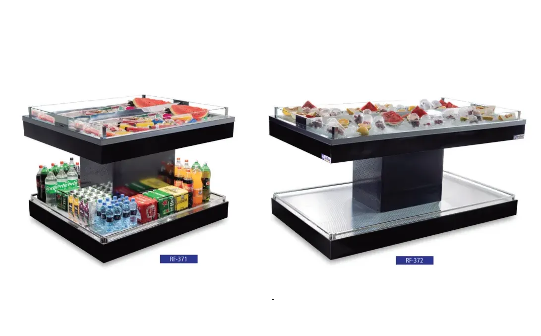 Ilha Refrigerada Expositora Horizontal Dupla Comercial