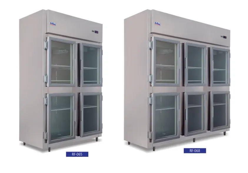 Câmara Refrigerada Inox com Portas de Vidro Comercial