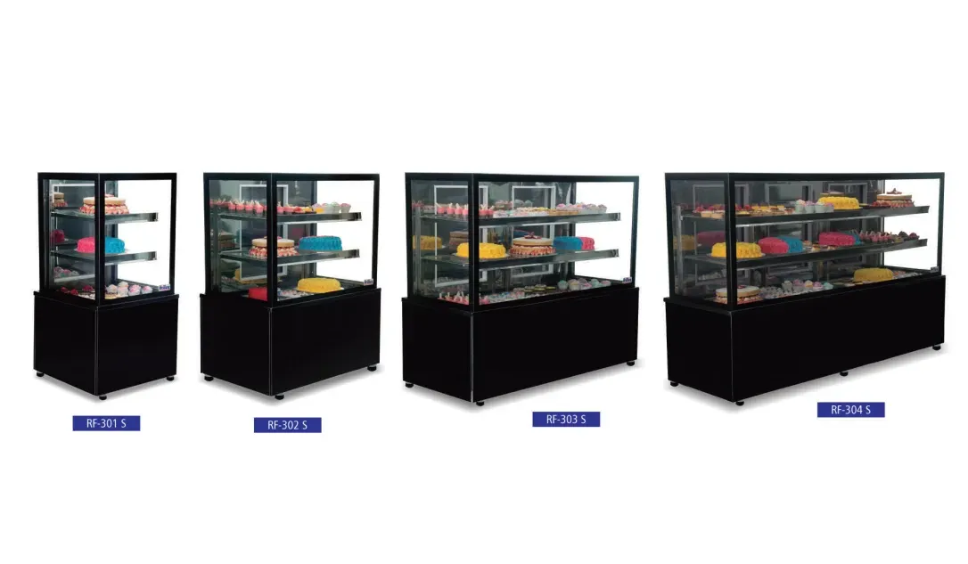 Balcão Refrigerado Expositor de Vidro para Confeitaria Comercial