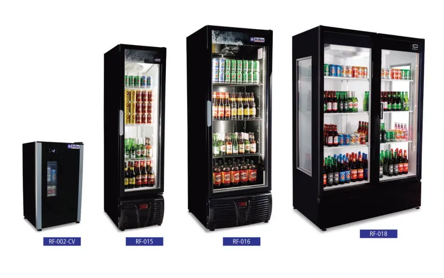 Refrigerador Expositor Vertical Comercial Porta de Vidro Simples e Dupla