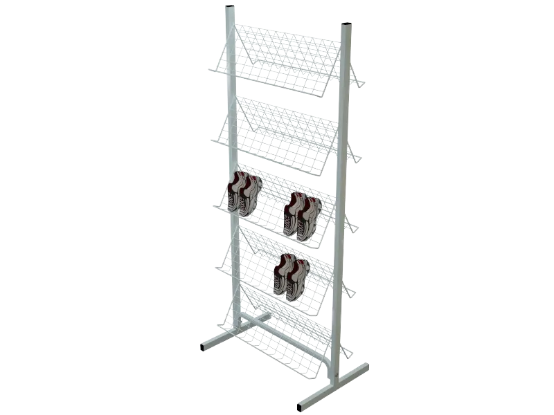 Expositor Aramado Inclinado para Calçados