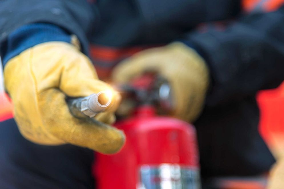 Vistoria do corpo de bombeiros na zona oeste