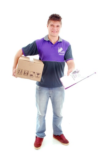 Transportadora que faz entregas de produtos vendidos online