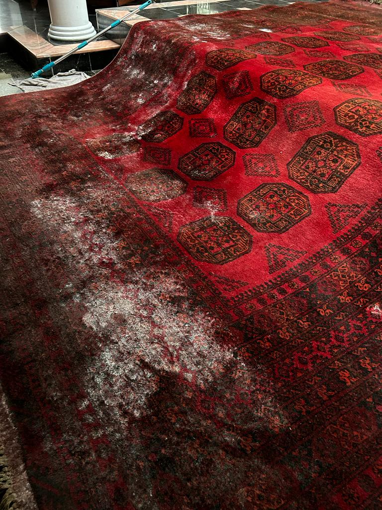 Limpeza de tapetes a seco